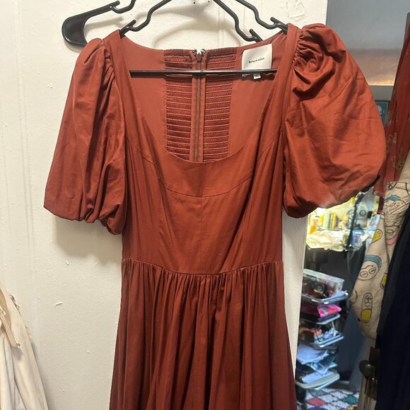 Reformation Everlyn Dress in Red - Picture 2 of 2